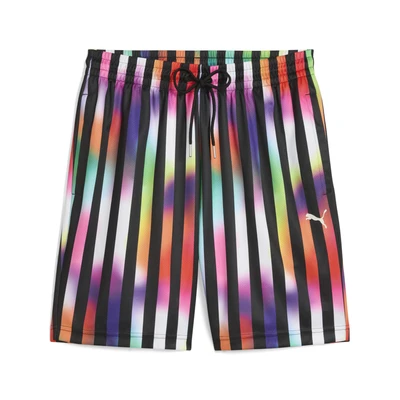 Abbildung von Puma Equal LOVE Confederation Shorts, Größe: Large, Black aop