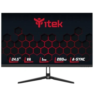 Abbildung von Itek GGF Monitor 24,5&quot; flach, FHD 1920 x 1080, VA Panel, 260 Hz, 16:9, 1 ms, HDMI, DP, HDR, RGB, Adaptive Sync