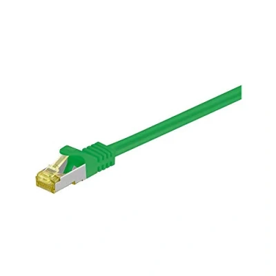 Abbildung von Goobay 91667 RJ45 Patchkabel CAT 6A S/FTP (PiMF) mit 7 Rohkabel / 500 MHz Netzwerkkabel Internetkabel RJ 45 Stecker LAN Kabel Grün 25m