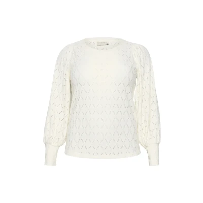 Abbildung von Kaffe Curve Strickpullover, Damen, Größe: 50/52, Chalk
