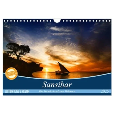 Abbildung von Sansibar (Wandkalender 2025 DIN A4 quer), CALVENDO Monatskalender