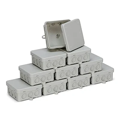 Abbildung von CusoTec 10 Stück Abzweigdose Verteilerdose Abzweigkasten Verbindungsdose Feuchtraum IP54 85x85x40mm