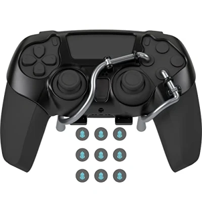 Abbildung von EXknight Leverback V2 PS5 Paddles, Rücktasten Adapter für Controller Fit mit Daumengriffe (Schwarz)