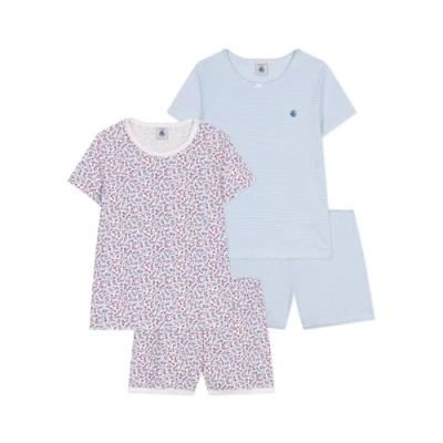 Abbildung von Petit Bateau KIDS Set Nachtwäsche jasmin/marshmallow/rouge/multicoloured für Kinder, Größe: 128, Jasmin/marshmallow/rouge/multi coloured