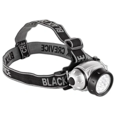 Abbildung von Black Crevice Stirnlampe I Kopflampe mit verstellbaren Band LED 14 LEDs hohe Intensität &amp; weiter Lichtstrahl 4 Leuchtstufen wasserfeste bruchsichere