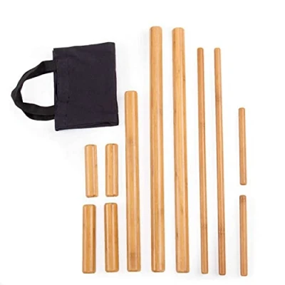 Abbildung von bodynova Massagegerät Bambus Massage Set 11 teilig, tlg.