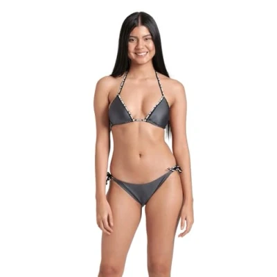Abbildung von ARENA Solid Triangel Bikini für Damen, Elastischer Recyclingstoff, Schnelltrocknend, Strand und Schwimmbad Badeanzug Damenbikini mit Herausnehmbaren Cups, Top Slip Bändern