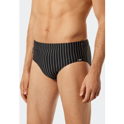 Abbildung von Schiesser Badehose &quot;Nautical Casual&quot;, mit weißen Streifen
