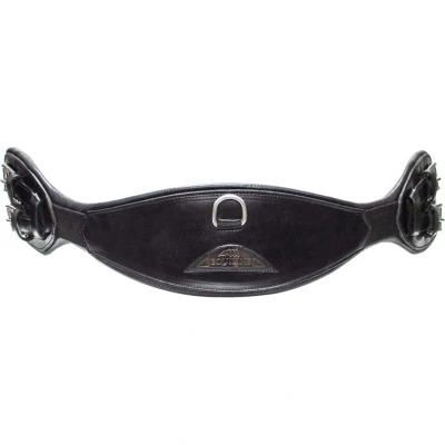 Abbildung von Equiline Dressurgurt Anatomisch mit Elastisch Schwarz 60cm