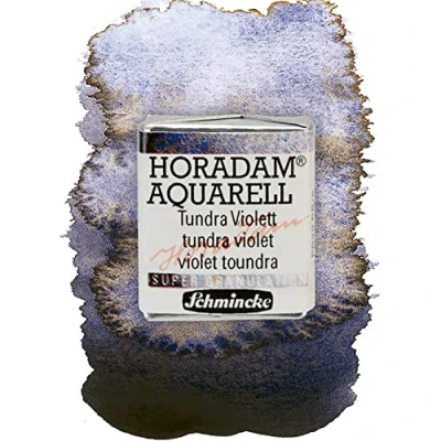 Abbildung von Schmincke HORADAM® AQUARELL, Super Granulation, 14 983 044 Tundra Violett, 1/2 Näpfchen, sehr stark granulierende Farbtöne, feinste, supergranulierende Aquarellfarben