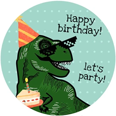 Abbildung von Fondant Tortenaufleger Tortenbild Geburtstag Dinosaurier K34