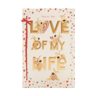 Abbildung von Boofle Valentinstagskarte für die Liebe, niedliches Design