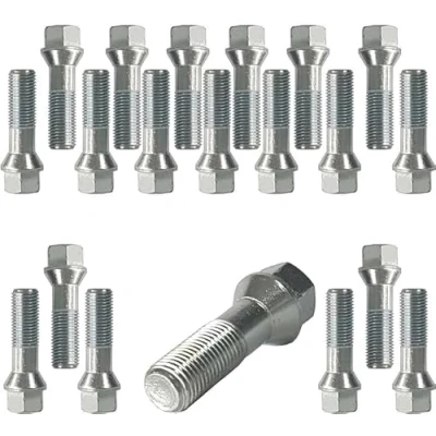 Abbildung von 20 Radschrauben Radbolzen Kegelbund silber M14x1,5 40mm (Teilgewinde)
