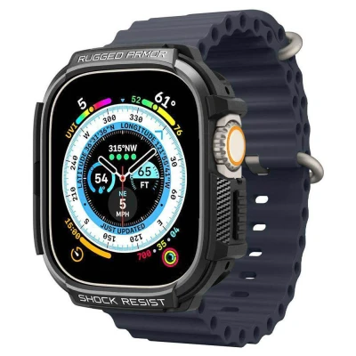 Abbildung von Rugged Armor Case für die Apple Watch Ultra (2) 49 mm Schwarz