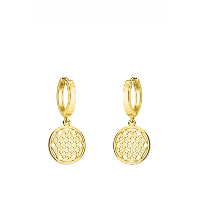 Abbildung von Sofia Milani Circle GRID Ohrringe goldcoloured, Damen, Größe: One Size, Gold/coloured