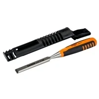 Abbildung von Bahco 424P 30, Schälmeißel, Querschneide, Stahl, Schwarz, Orange, Gummi, Anti Rutsch Griff