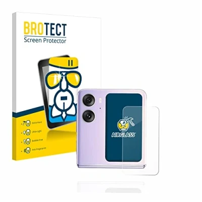 Abbildung von BROTECT Schutzglas für Oppo Find N2 Flip (Hinteres Display) Schutzfolie Panzer Folie Glas [Extrem Kratzfest 9H, Anti Fingerprint, Ultra Transparent]