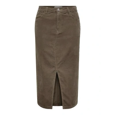 Abbildung von ONLY Onlmoxie SLIT Skirt Alinienrock, Damen, Größe: XS, Coffee quartz