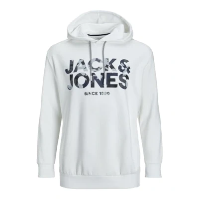 Abbildung von Jack &amp; Jones PLUS SIZE Kapuzenpullover, Herren, Größe: 5XL, Cloud dancer
