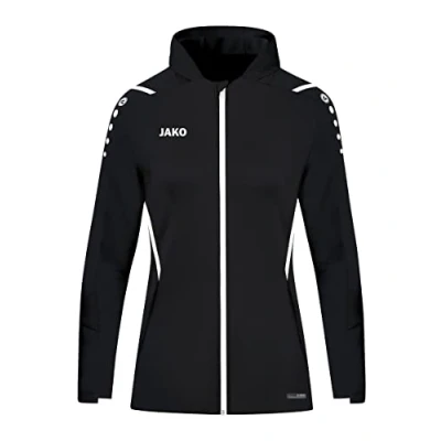 Abbildung von JAKO Challenge Trainingsjacke, Damen, Größe: 36, Schwarzweiss