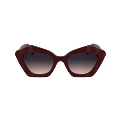 Abbildung von Karl Lagerfeld Damen KL6199S 601 Gläser SONNENBRILLEN Acetat Bordeaux Rosa Quadratisch Normal
