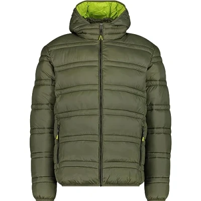 Abbildung von CMP Herrenjacke mit Kapuze und Druckknöpfen, Khaki, 52