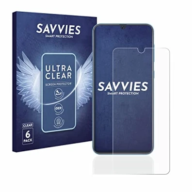 Abbildung von Savvies 6 Stück Schutzfolie für Samsung Galaxy A40 Displayschutz Folie Ultra Transparent