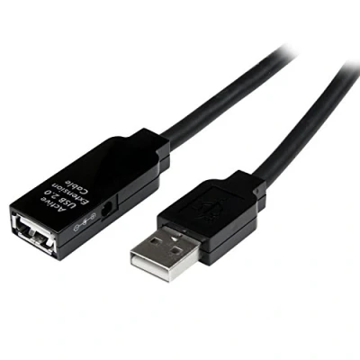 Abbildung von StarTech.com 15m USB 2.0 Repeater Kabel, Aktives Verlängerungskabel mit Signalverstärker, 1 x Stecker/ Buchse