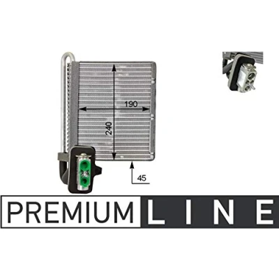 Abbildung von MAHLE ORIGINAL AE 118 000P Verdampfer mit Expansionsventil