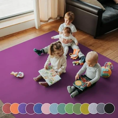 Abbildung von Krabbelunterlage SanoSoft XXL &quot;made in Germany&quot; Öko Tex 100 180x220cm Pflaume