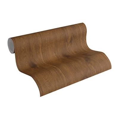 Abbildung von living walls Vliestapete &quot;Best of Wood`n Stone&quot;, Holz realistisch gestreift, Tapete Holzoptik Tapeten Wohnzimmer Schlafzimmer Küche modern Design