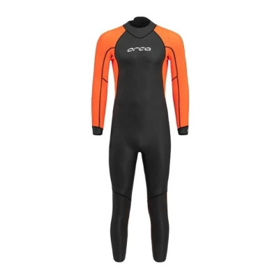 Abbildung von Freiwasser Neopren hohe Sichtbarkeit Herren Vitalis Hi Vis Wetsuit orange
