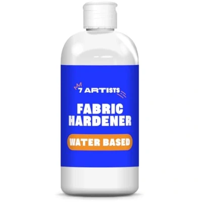 Abbildung von 7 Artists Textilverstärker Textilversteifer Transparent Stoff Steif Textilhärter Textil Steifer 500ml Fabric Stiffener für Baumwolle, Wolle, Denim, Seide, Leinen, Frost und Wasserbeständig