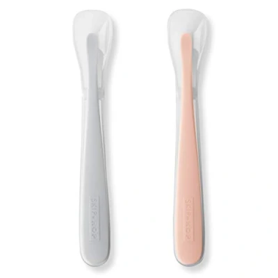 Abbildung von Skip Hop 2 Pack Easy Feed Spoons Grey and Soft Coral, of
