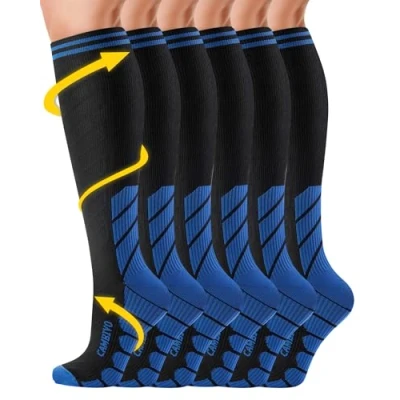 Abbildung von CAMBIVO Kompressionsstrümpfe Damen Herren 3 Paar, Stützstrümpfe, Compression Socks, Kompressionssocken, Thrombosestrümpfe für Erholung, Laufen, Reise, Shifahren, Schwangerschaft, Alltag