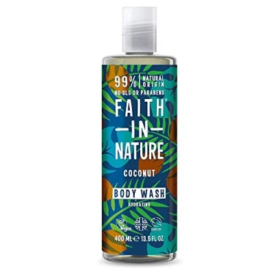 Abbildung von Faith In Nature Natürliches Kokosnuss Duschgel, Feuchtigkeitsspendend, Vegan und Frei von Tierversuchen, Ohne SLS Oder Parabene, 400ml