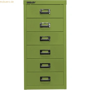 Abbildung von BISLEY MultiDrawer™ 29er Serie DIN A4 6 Schubladen grün