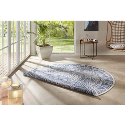 Abbildung von freundin Home Collection Teppich &quot;Lilja&quot;, rund, In &amp; Outdoor, Wendeteppich, Wetterfest, Balkon, Garten, Wohnzimmer