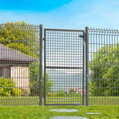 Abbildung von Anthrazitgraue Gartenpforte aus Stahl 105 x 150 cm IDMarket