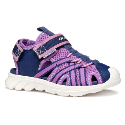Abbildung von Geox J AIRADYUM GI Sandal, Navy/Purple, 34 EU