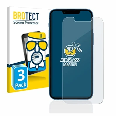 Abbildung von BROTECT Entspiegelungs Schutzglas für Apple iPhone 13 mini (3 Stück) Schutz Folie Panzerfolie Glas Matt [Extrem Kratzfest 9H, Anti Reflex]