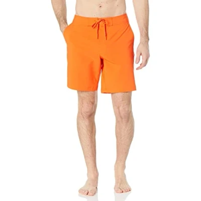 Abbildung von Amazon Essentials Herren Board Shorts, Orange, S