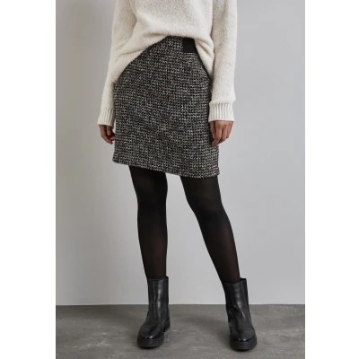 Abbildung von Street One BOUCLÉ Alinienrock, Damen, Größe: 34, Schwarz