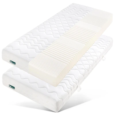 Abbildung von f.a.n. Schlafkomfort Komfortschaummatratze &quot;ProVita Flex 21 S ECO, Matratze in 90x200 cm, 140x200&quot;, cm hoch, Raumgewicht: 30 kg/m3, (2 St., 1 oder 2 tlg.), 3 Härtegraden und diversen Größen erhältlich
