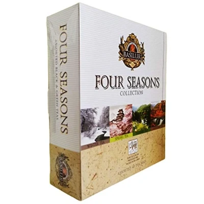 Abbildung von Basilur Tee Set Four Seasons 4 Teesorten 40 Teebeutel Schwarztee Grüntee