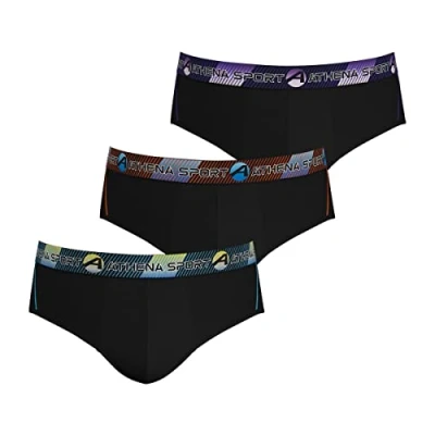 Abbildung von Athena Herren Training LN54 Slip, Noir/Noir/Noir, XL