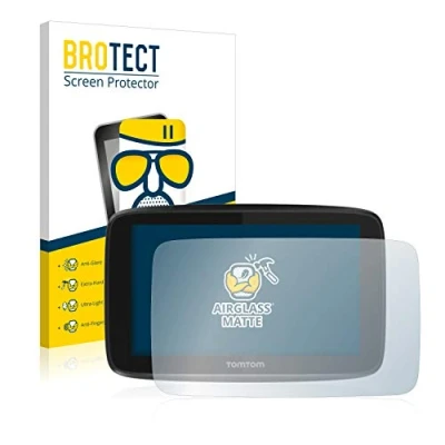 Abbildung von BROTECT Entspiegelungs Schutzglas für TomTom GO 5200 Schutz Folie Panzerfolie Glas Matt [Extrem Kratzfest 9H, Anti Reflex, Fingerprint]
