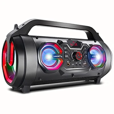 Abbildung von Audiocore AC875 Bluetooth Lautsprecher (30 W, Mikrofon Aufnahme, USB, AUX, MicroSD, FM Radio)