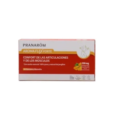 Abbildung von PRANARÔM Aromalgic Aromaflex Komfort der Gelenke und Muskel mit 100% reinem natürlichem ätherischem Ingweröl 30 Tabletten