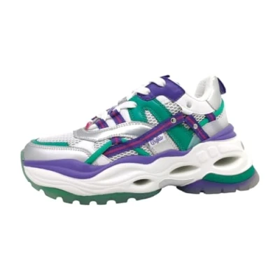 Abbildung von Buffalo Triplet Hollow Sneaker low, Damen, Größe: 39, Silver/green/purple Schuhe